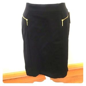 NWT Michael Kors Black Pencil Skirt